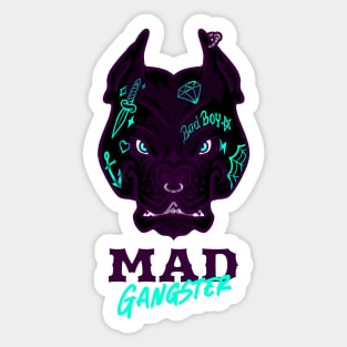 Mad dog gangster Sticker